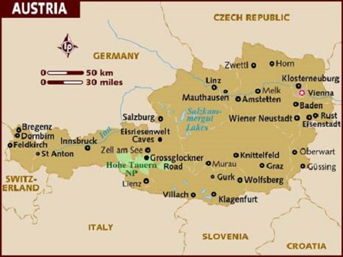 austria map